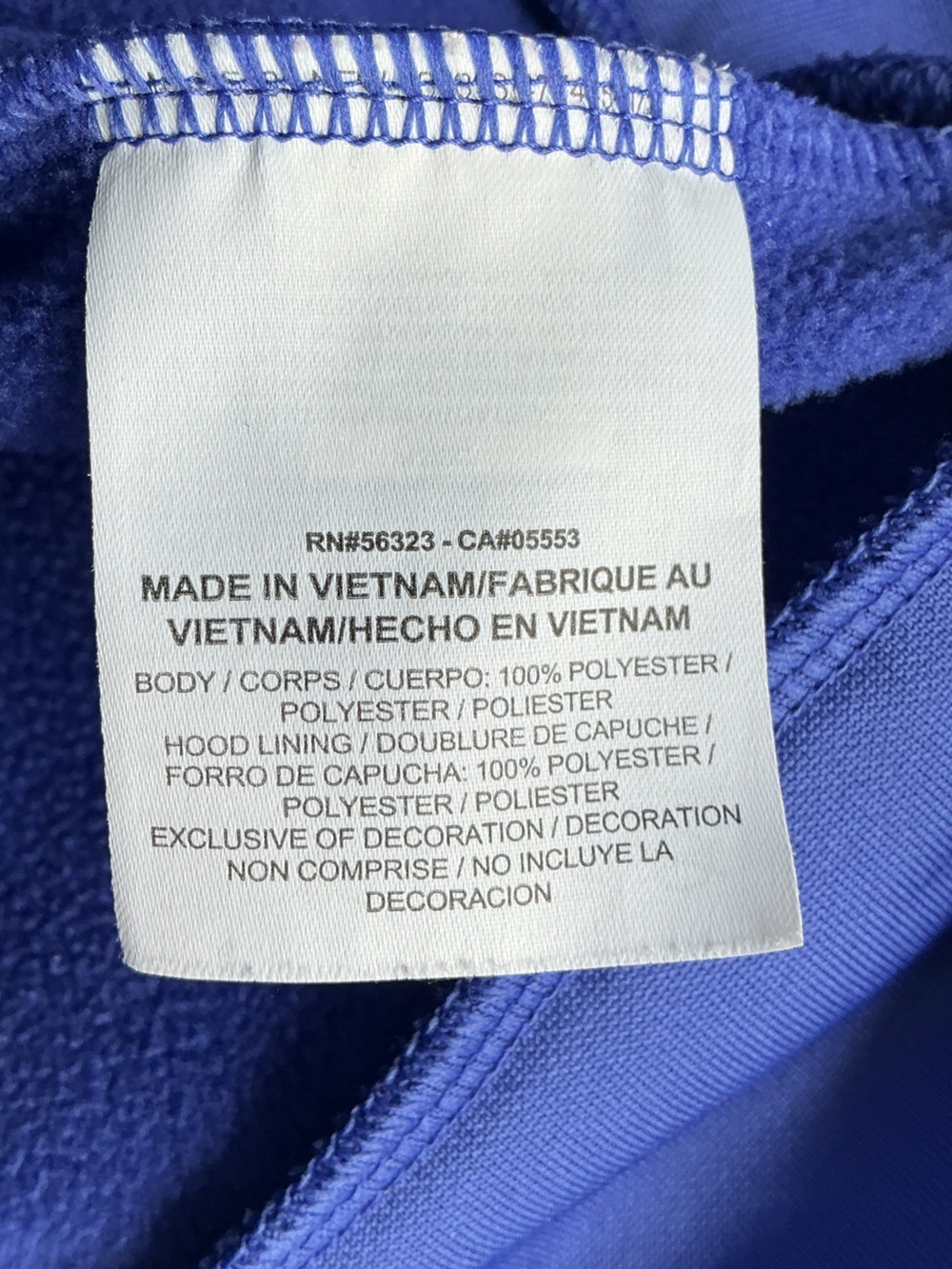 Nike Women’s Blue Pullover Hoodie with Front Pocket - Picture 10 of 10